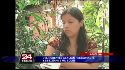 La Molina: cámaras de seguridad graban asalto a comensales de restaurante