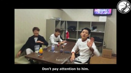 [ENG SUB] 140407 CNBLUE Lounge Fan Love tasting... Where is Jonghyun??