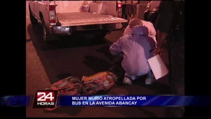Bus que transitaba fuera de su ruta atropella a mujer en avenida Abancay