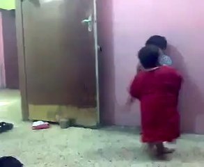 See the funny fight of little angles watch video.