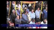 Huaraz: cientos de fieles celebraron tradicional procesión de Domingo de Ramos