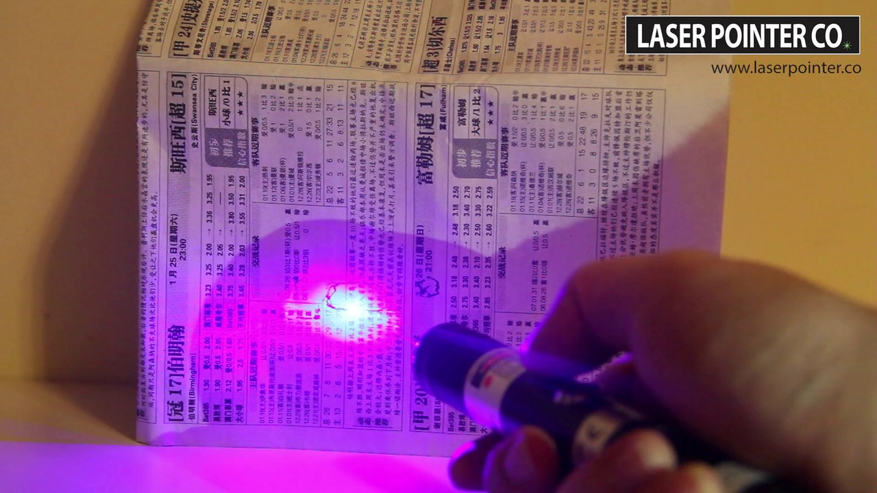1W 445nm Blue Laser Pointer Cutting Newspaper by SKY Technologies
