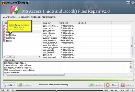 SysInfoTools MS Access Database Recovery