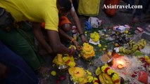 Thaipusam 2014 Tongue piercing, Singapore by Asiatravel.com