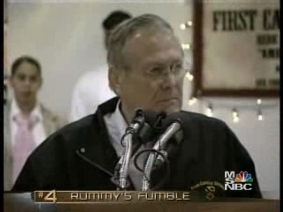 rumsfeld lapsus pensylvania