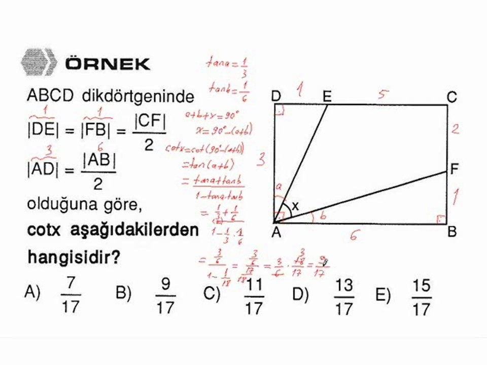19) Toplam ve Fark Formülleri - 4