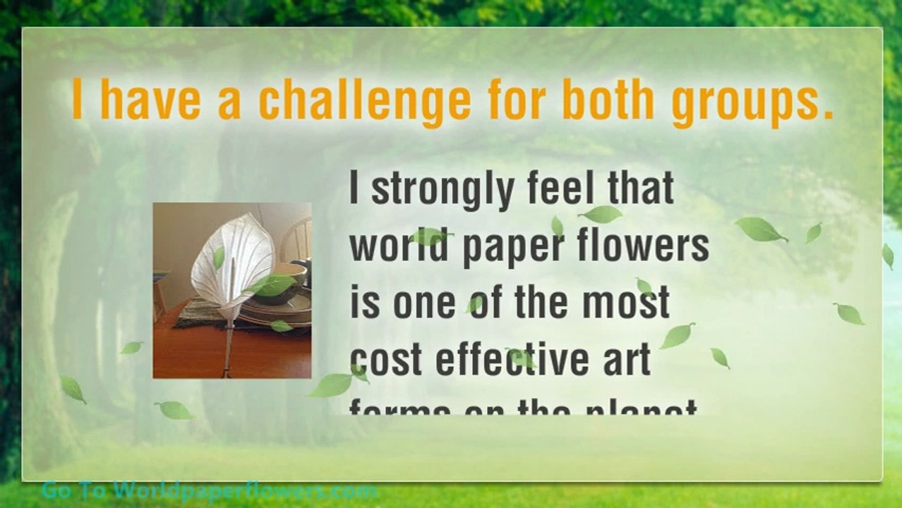 worldpaperflowers.com Going Global- How to make paper flowers 2014