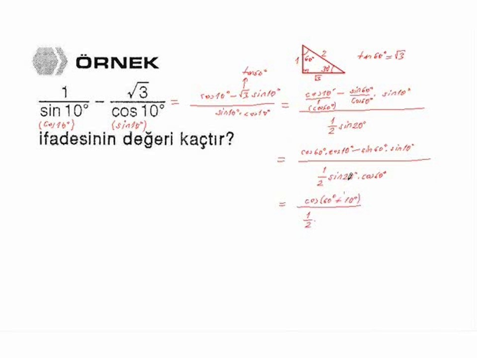 22) Yarım Açı Formülleri - 3