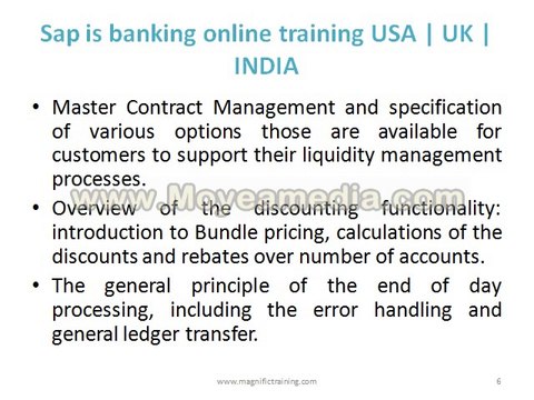 sap is banking Online Training and Certification by SAP professionals