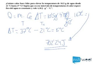 Calcular temperatura de equilibrio (Enlace químico)