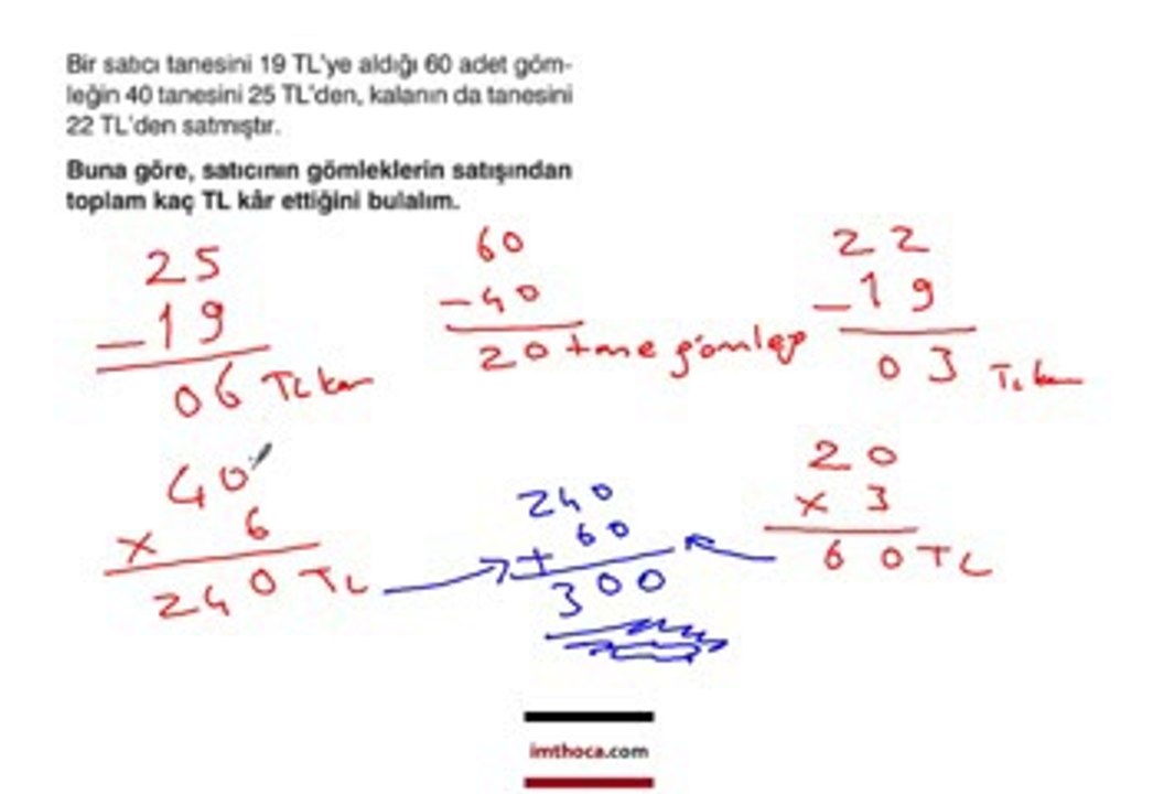 doğal sayılar problemler
