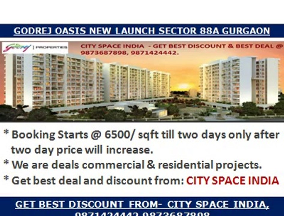 godrej New Upcoming Projects Gurgaon!!!9873687898!!!Sector 88a Residential