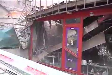 Göçük anı kaydedildi