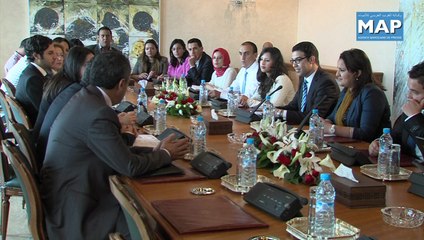 مباركة بوعيدة تستقبل حكومة الشباب الموازية