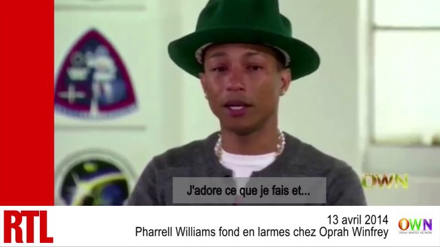 VIDÉO - Pharrell Williams en larmes chez Oprah Winfrey