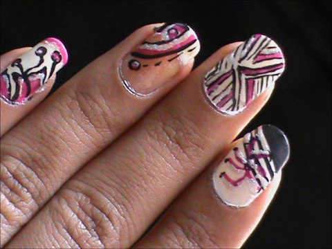 Cute nail Designs For beginners - easy DIY Video tutorial Polish Design Tutorials