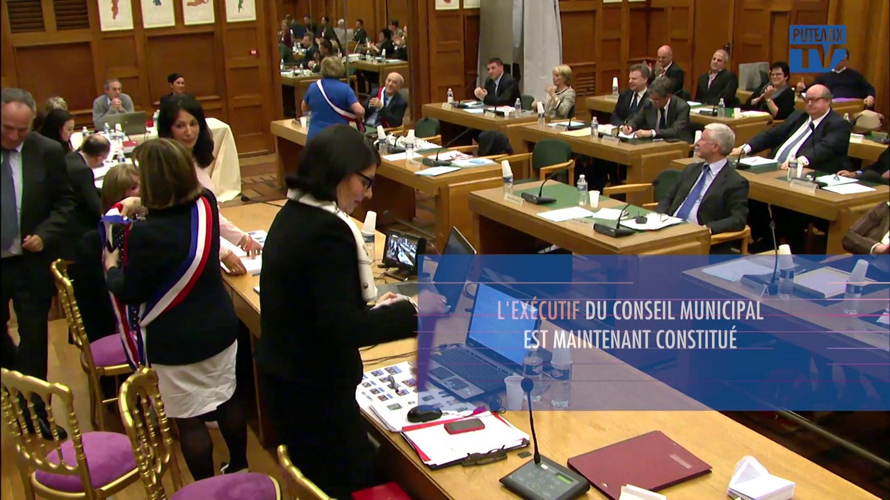 Vidéo Puteaux: Installation du Conseil municipal