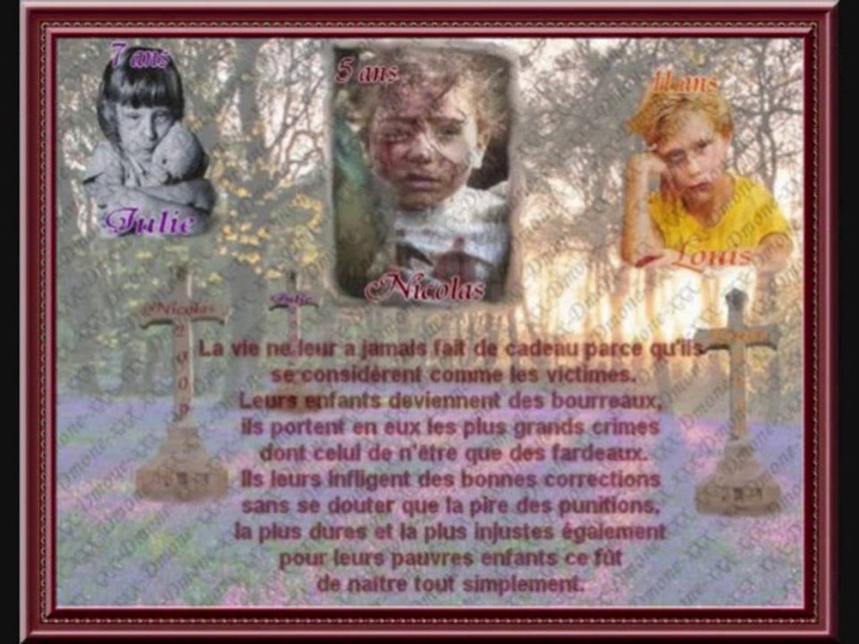 enfants battuent