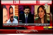 AAJ  Pakistan @ 7 Saud Zafar with MQM Khawaja Izharul Hasan (15 April 2014)