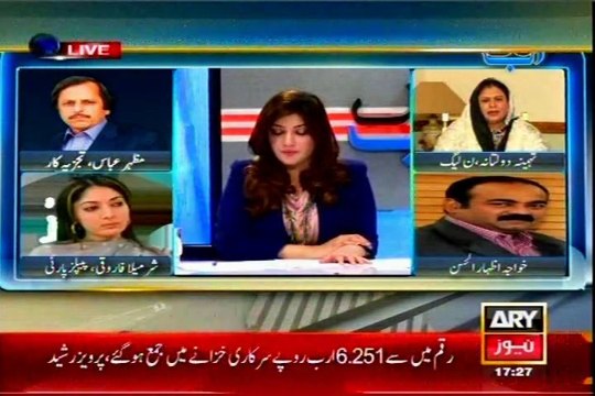 ARY Ab Tak Sadaf Abdul Jabbar with Khawaja Izhar Ul Hassan (15 April 2014)