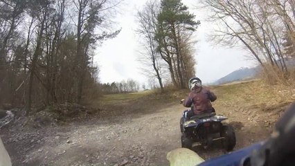 Loïc & Timeo en moto & quad