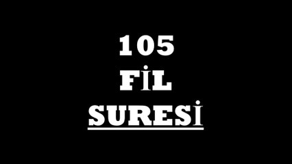 105 Fil Suresi Türkçe