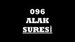096 Alak Suresi Türkçe