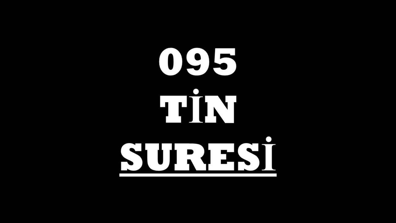 095 Tin Suresi Türkçe