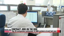 Contract jobs at top 20 conglomerates increases
