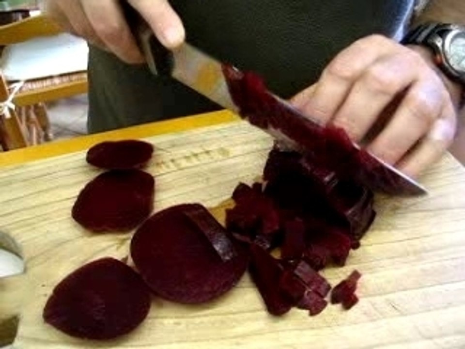 découpe de betteraves
