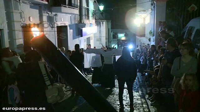 Procesión de los 'empalaos' por Jerez de los Caballeros