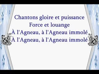 A L agneau et a toi la gloire
