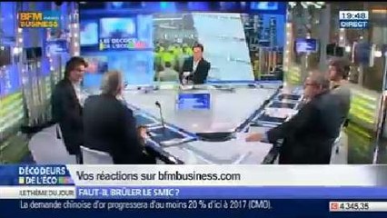 Faut-il brûler le Smic ?, dans Les Décodeurs de l'éco - 15/04 3/5