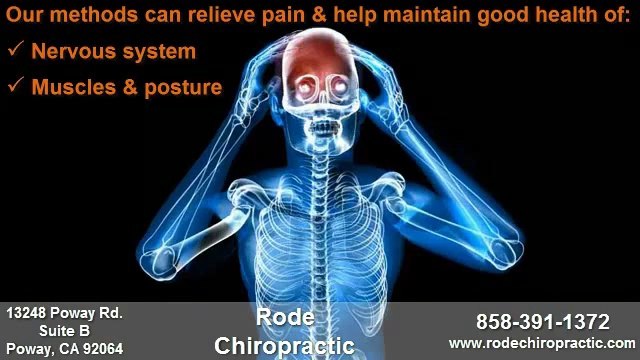 Chiropractor near Ramona CA Rode Chiropractic on Poway Rd