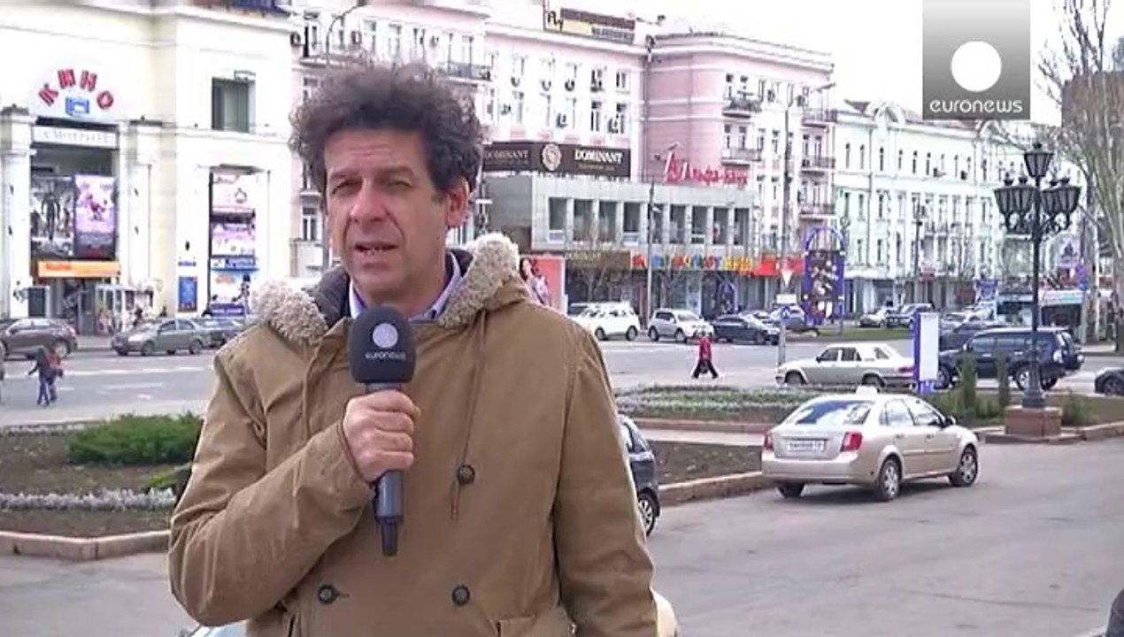 A Donetsk, in mezzo alla protesta filo-russa