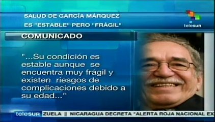Con su salud aún frágil, García Márquez convalece en México