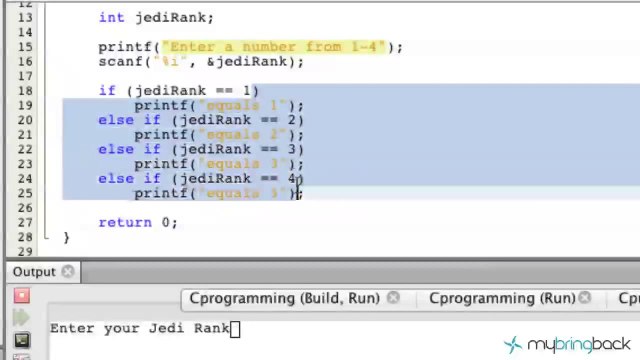 Learn C Programming Tutorial 1.17 If Else If Statement