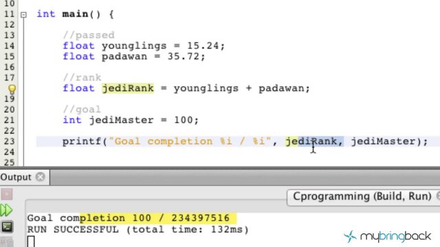 Learn C Programming Tutorial 1.10 Variables Data Types
