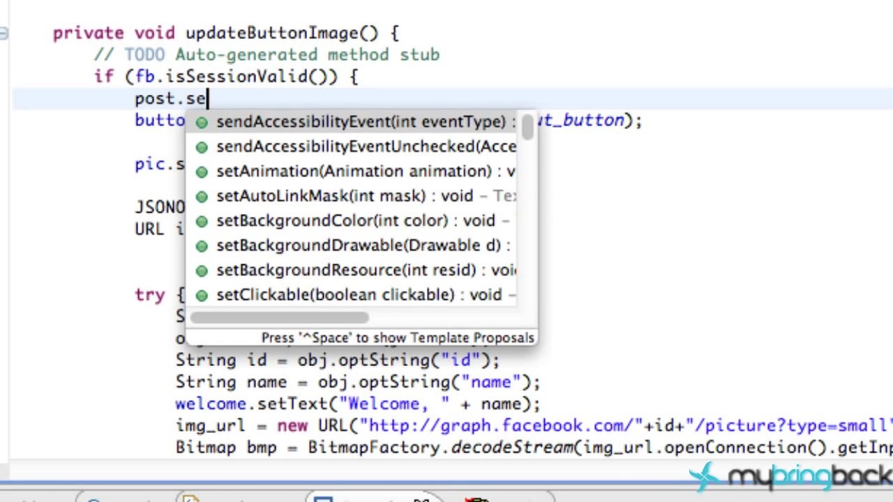 Facebook SDK for Android 9 - Make a Simple Wall Post