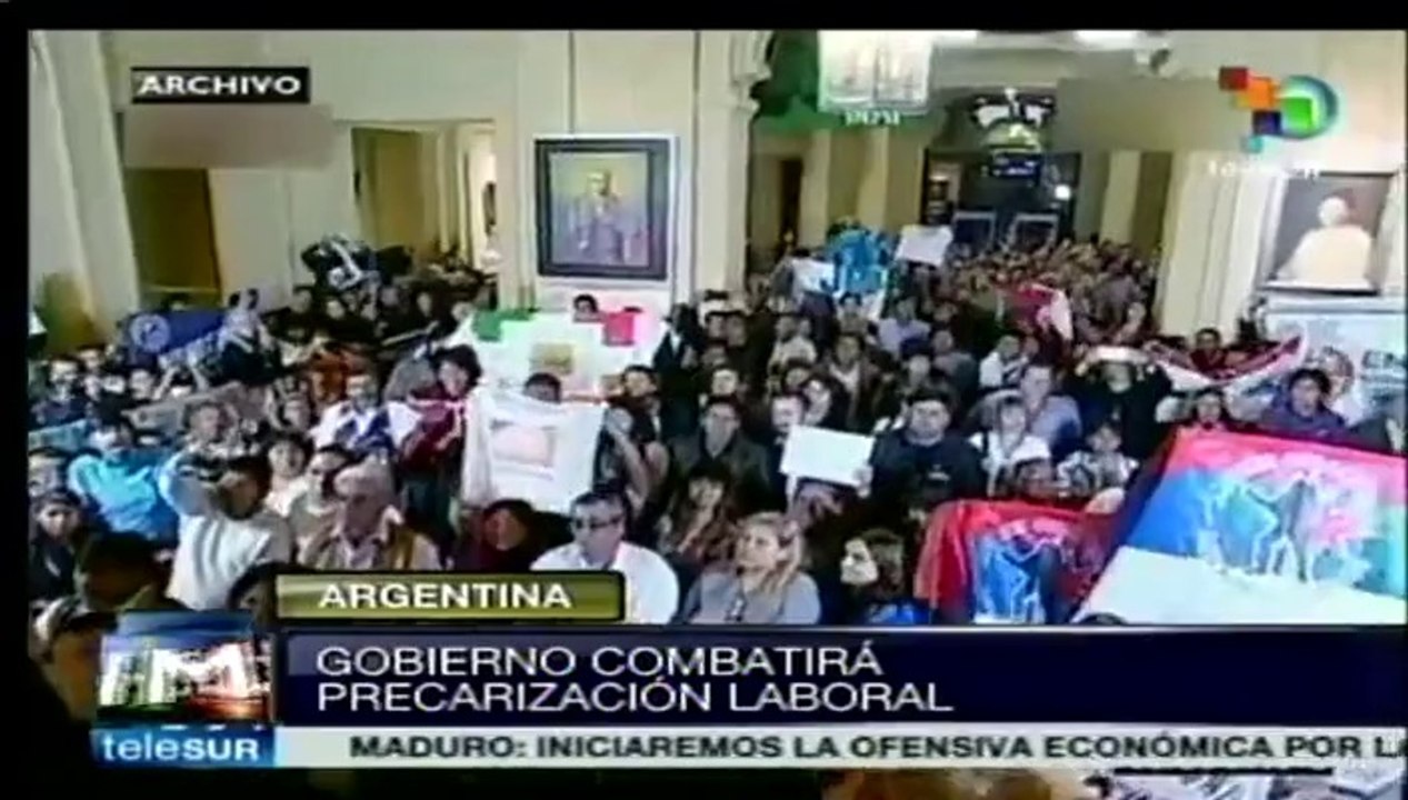 El gobierno de Argentina combate la precarización laboral