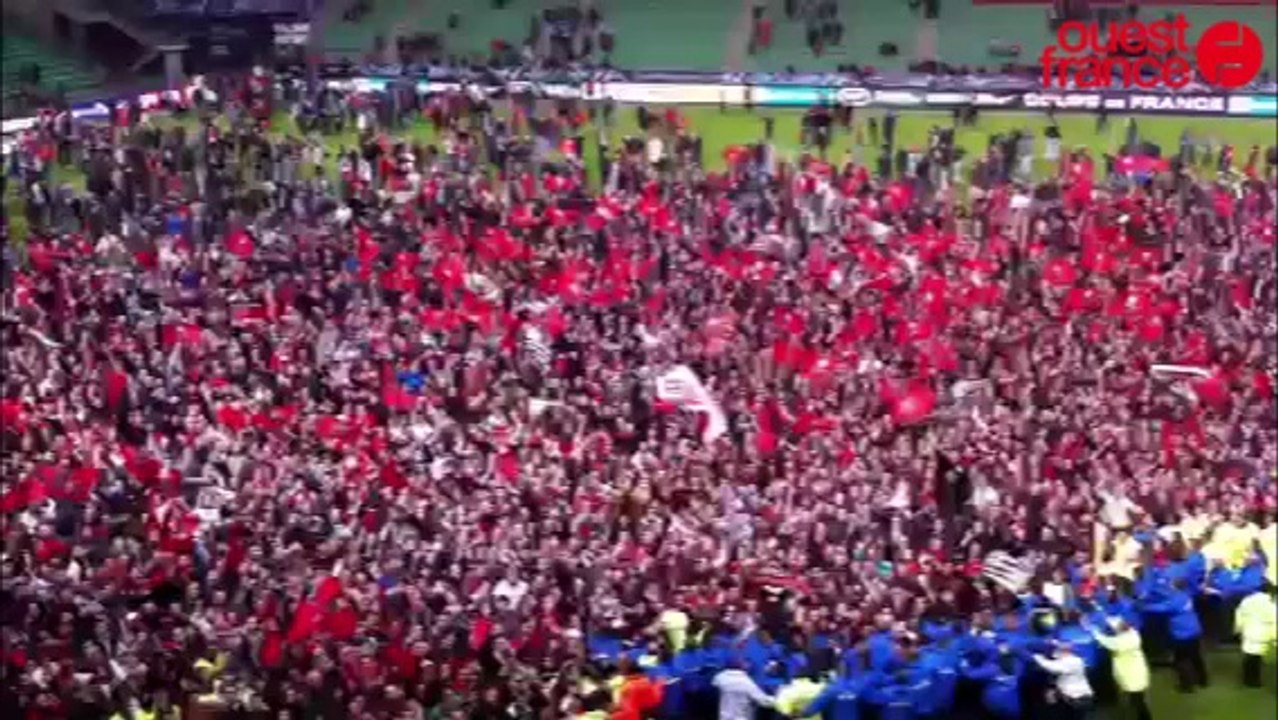 Demi-finale Rennes Angers, joie du public