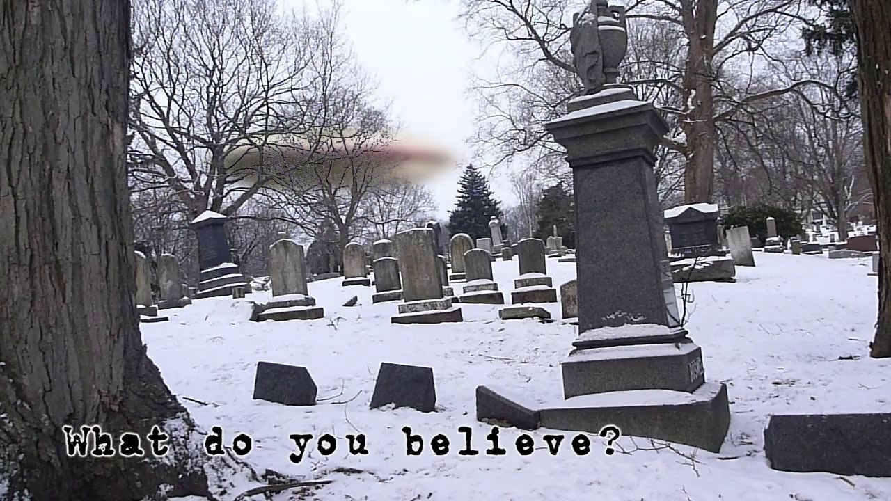 UFO Caught Over Cemetary