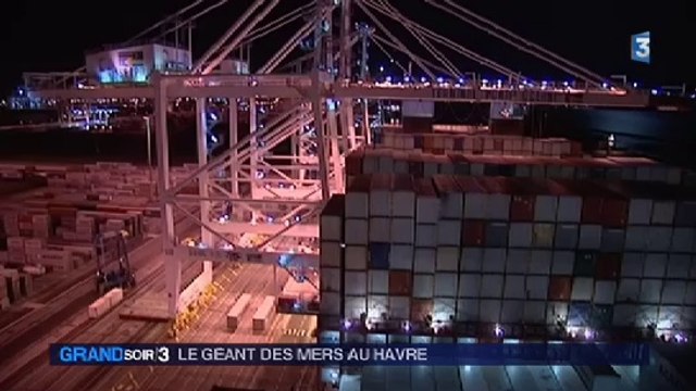 Escale au Havre pour le Magleby Maersk , géant des mers