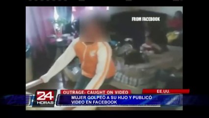 Estados Unidos: Mujer golpeó a su hijo de 11 años y publicó el video en Facebook