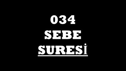 034 Sebe Suresi Türkçe