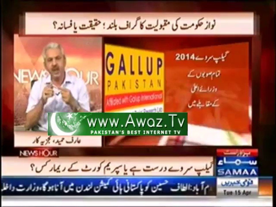 Analyst Arif Hameed bashing Nawaz Sharif for its bad governance