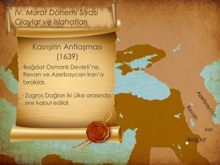 IV. Murat Dönemi (Siyasi Olaylar - Islahatlar)