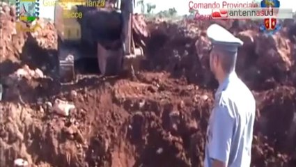 TG 15.04.14 Riemergono i rifiuti "tombati" nel Salento