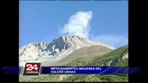 Moquegua: captan impresionantes imágenes de explosión del volcán Ubinas