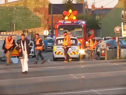 Accident au passage à niveau de Bruille-lez-Marchiennes : deux blessés graves